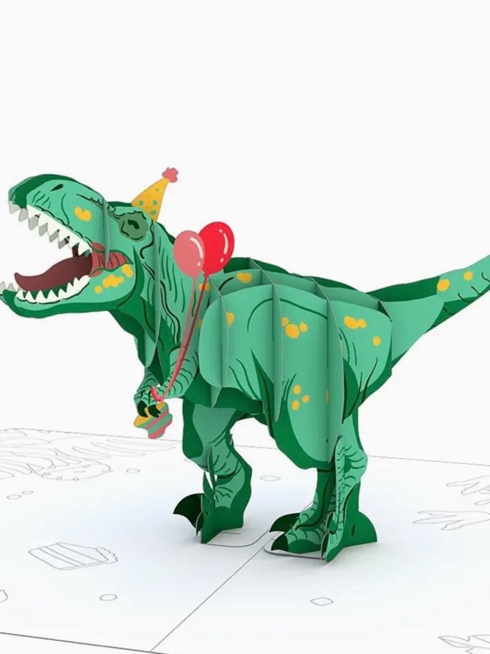 Lovepop T-Rex 3D Paper Sculpture Birthday Card. Price firm.